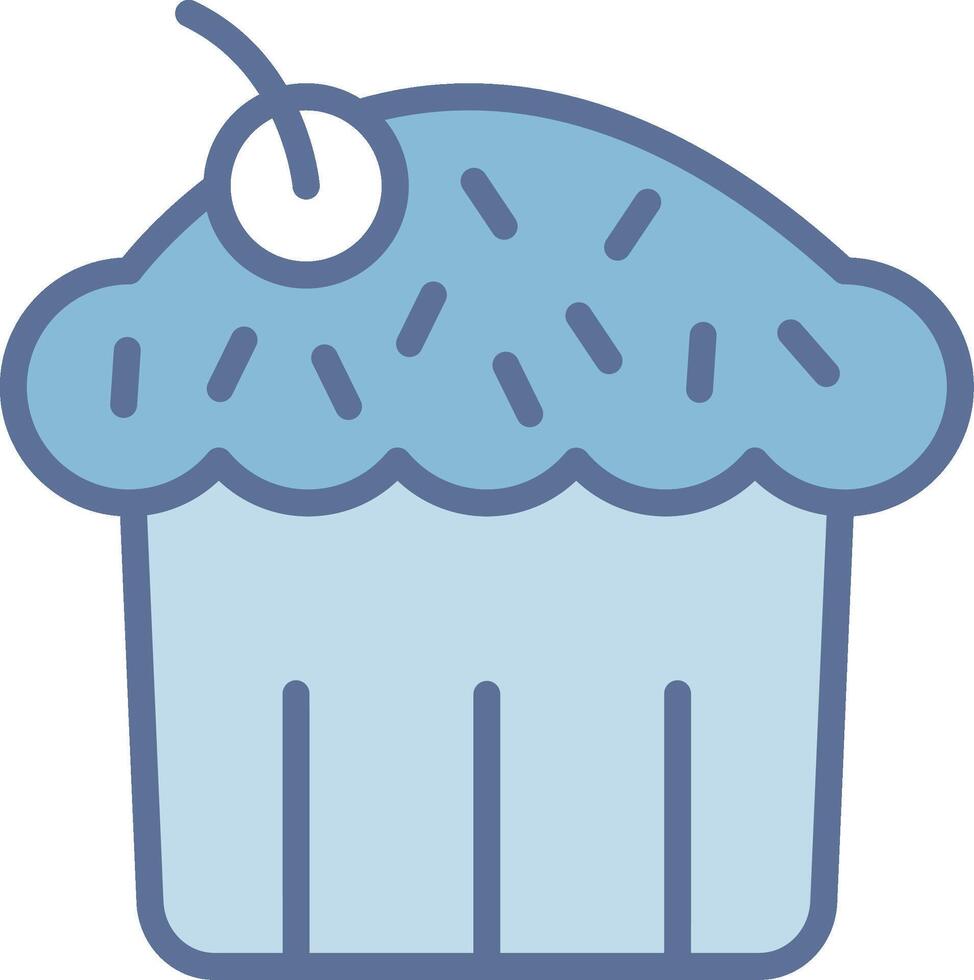 Cupcake Modern Tech Object Illustration vector