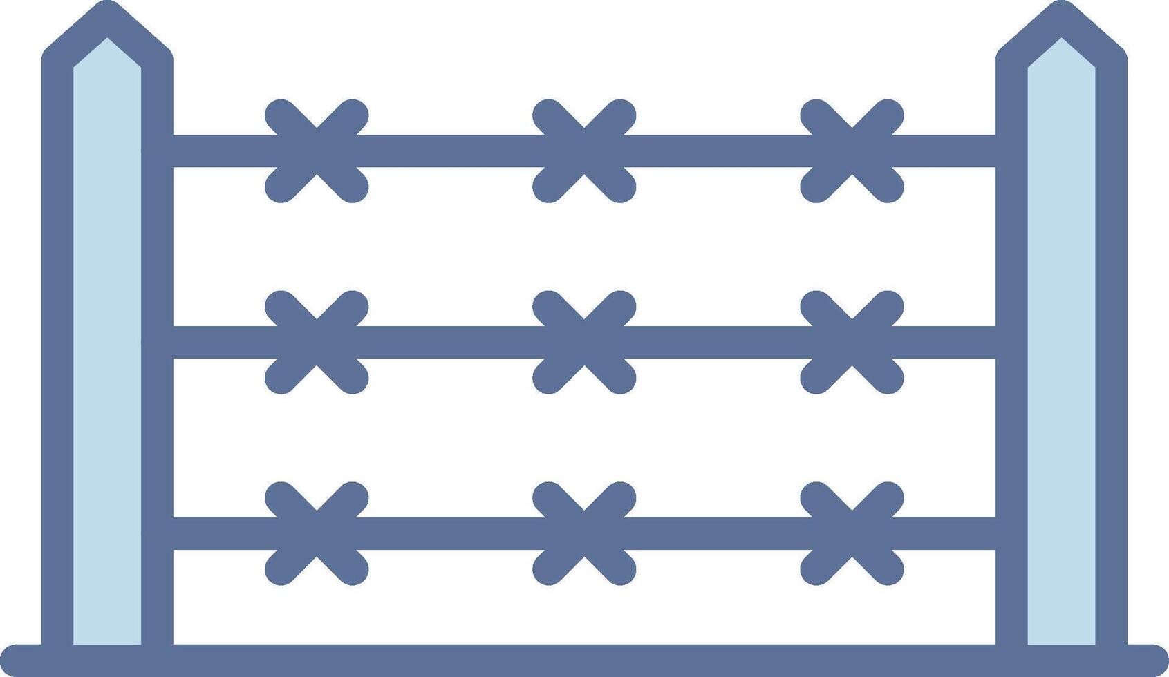 Fence Monotone Sketch Design Element vector