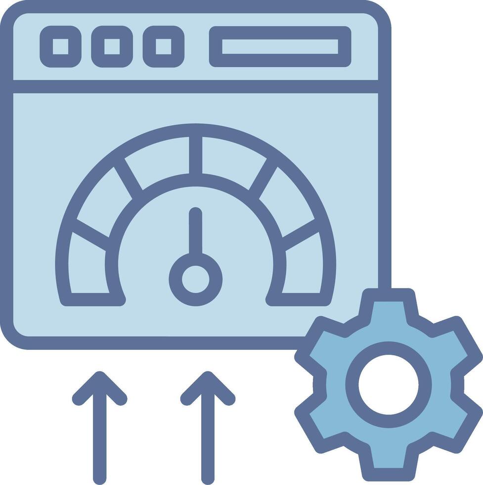 Medium speed Color Block Badge Symbol vector