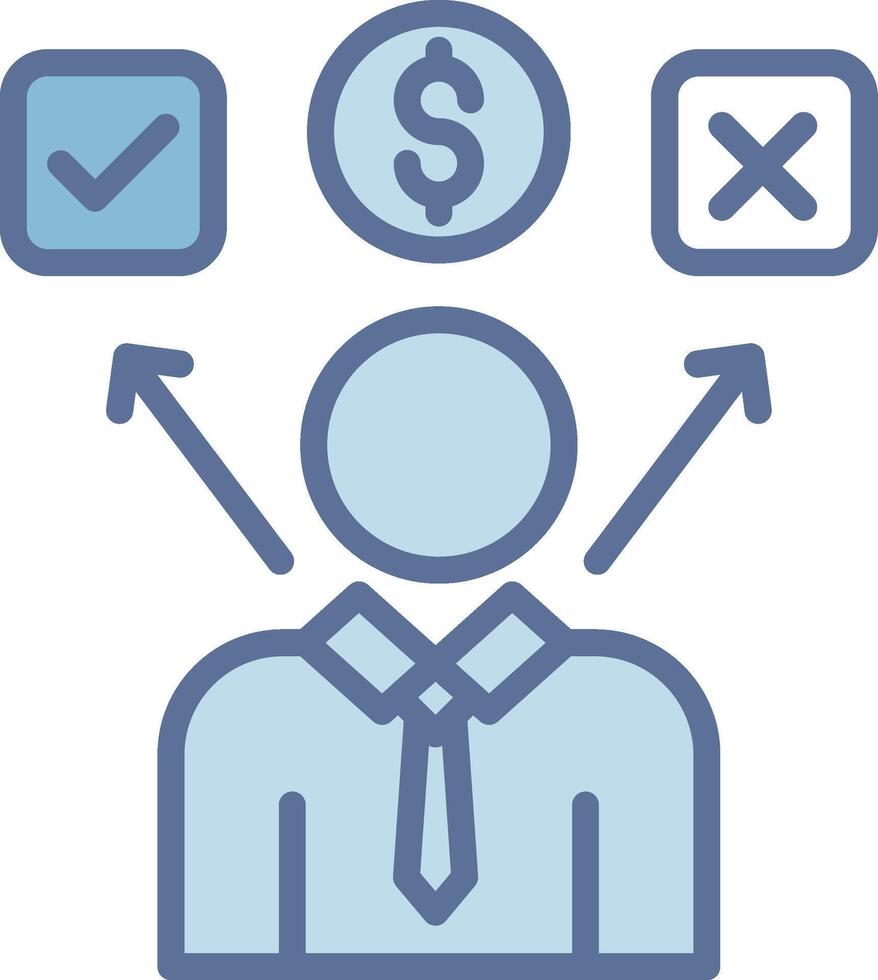 Business choice Dark Mode Symbol Shape vector