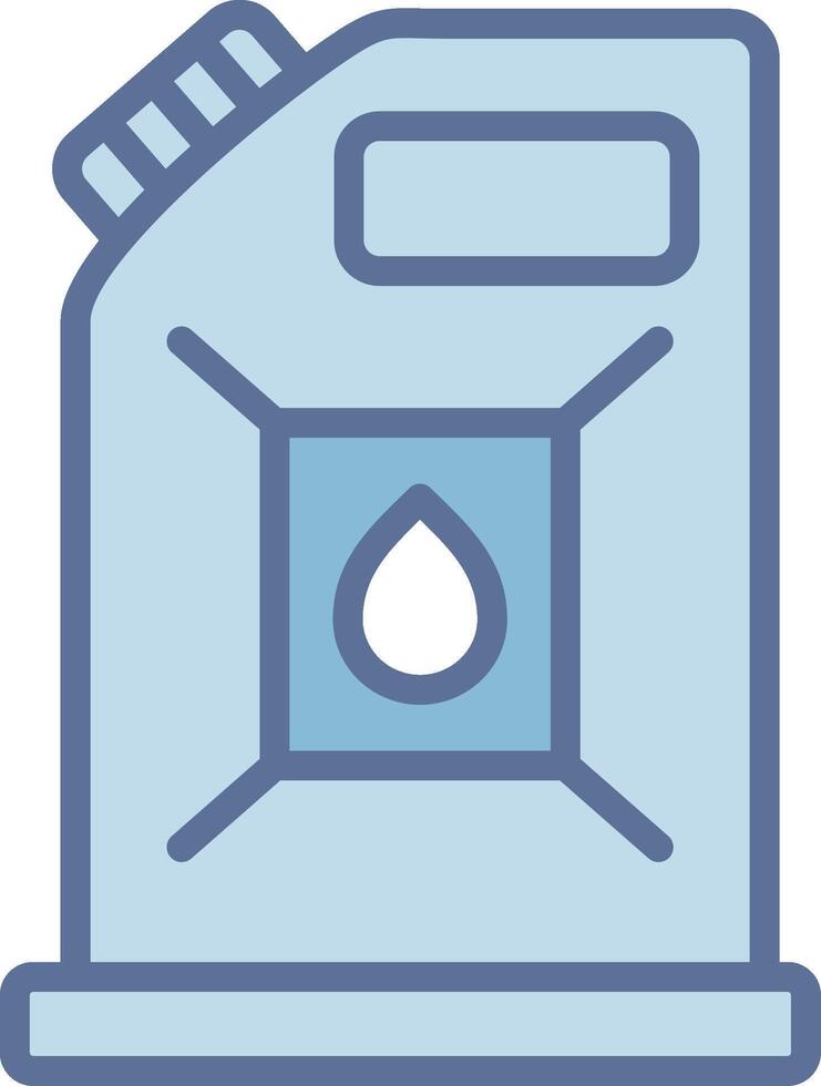 Canister Stylized Flat Drawing Piece vector