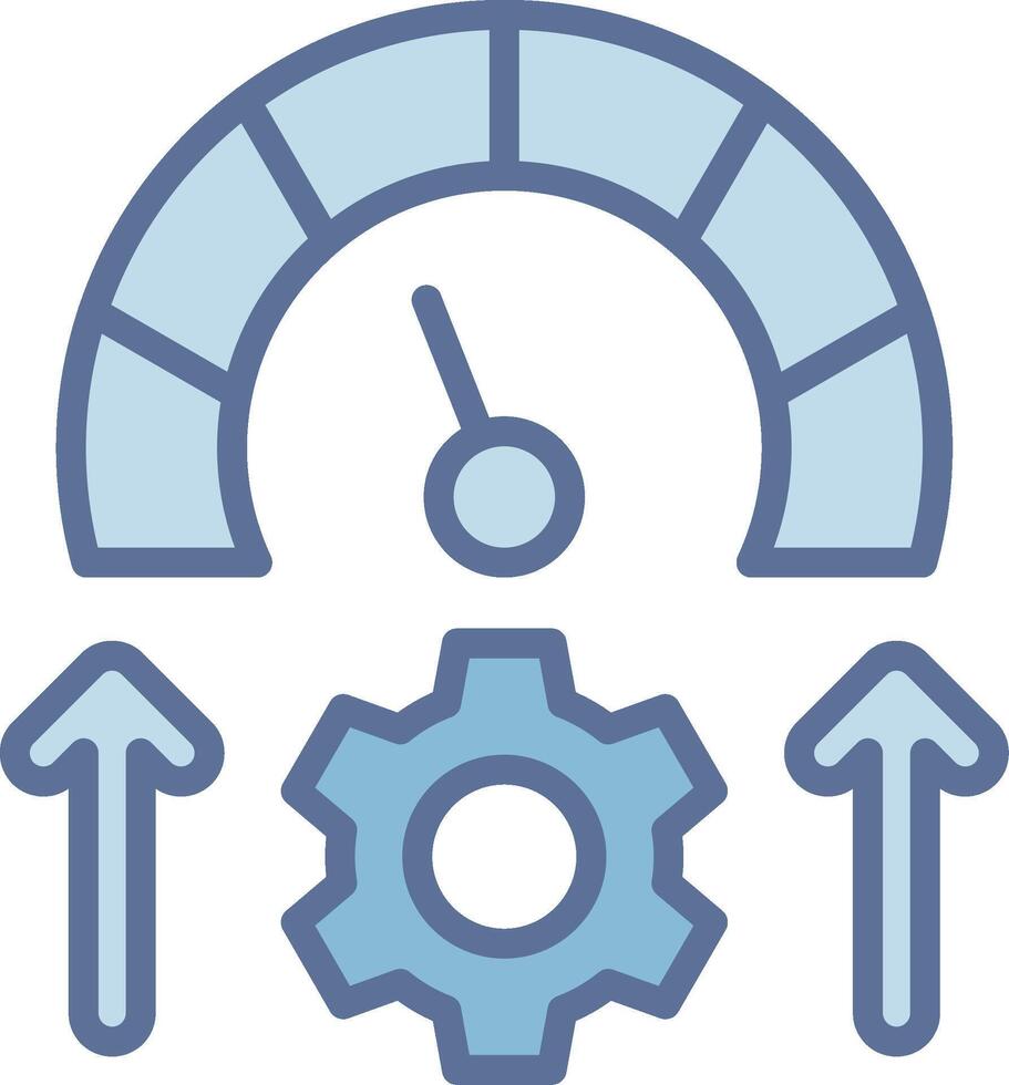 Gauge Wireframe App Design Element vector
