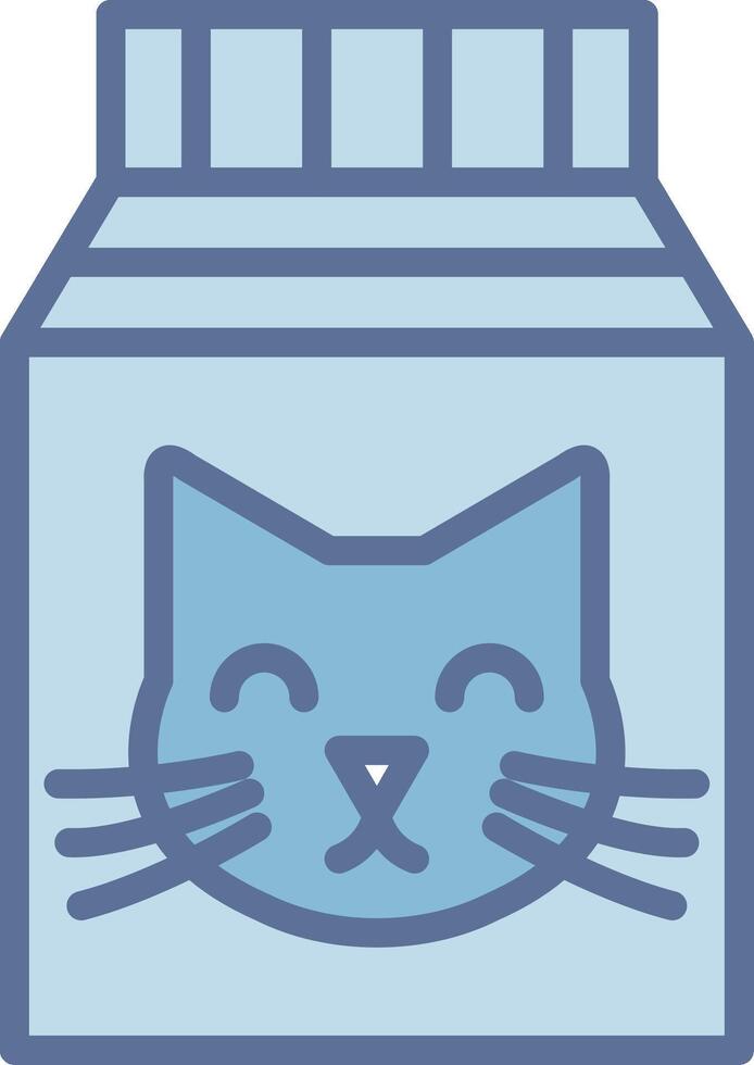Cat Food Geometric Style Badge Design vector