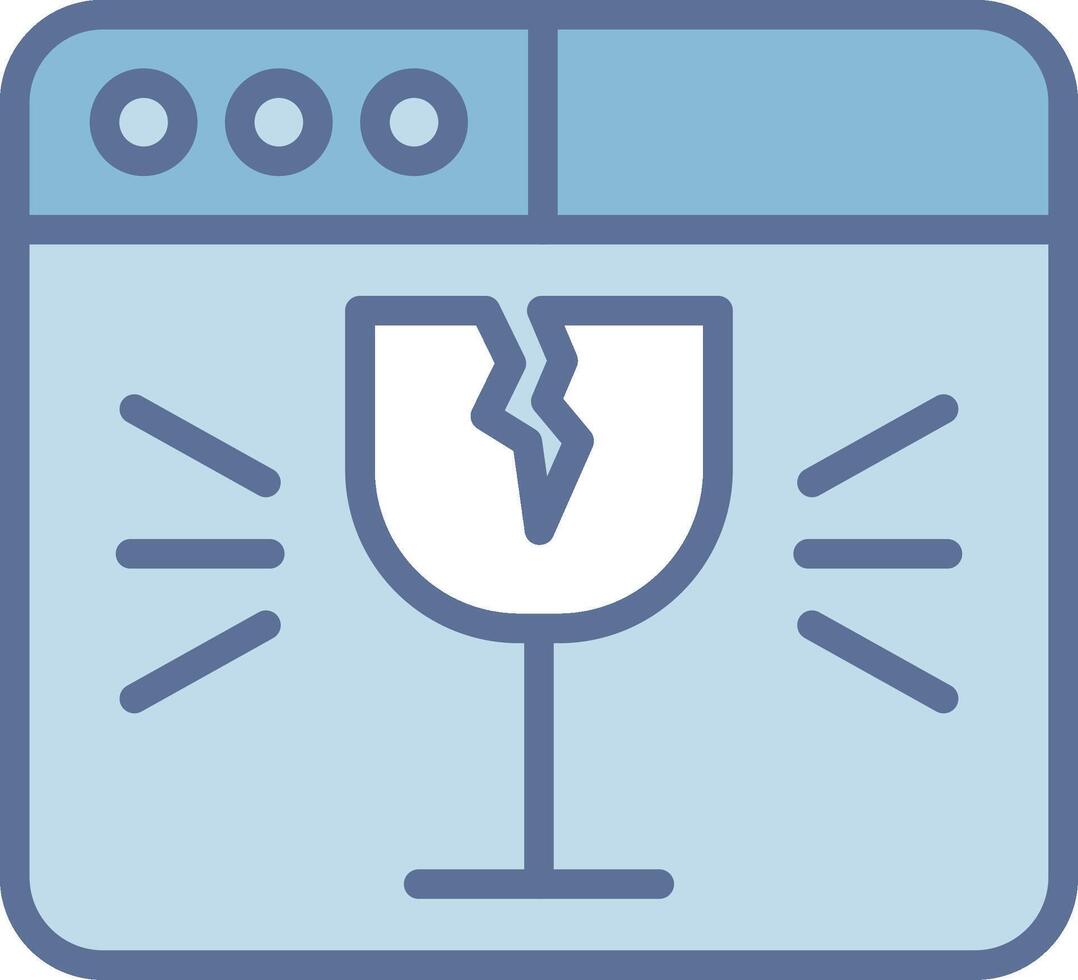 Fragile Gradient Style Element Layout vector