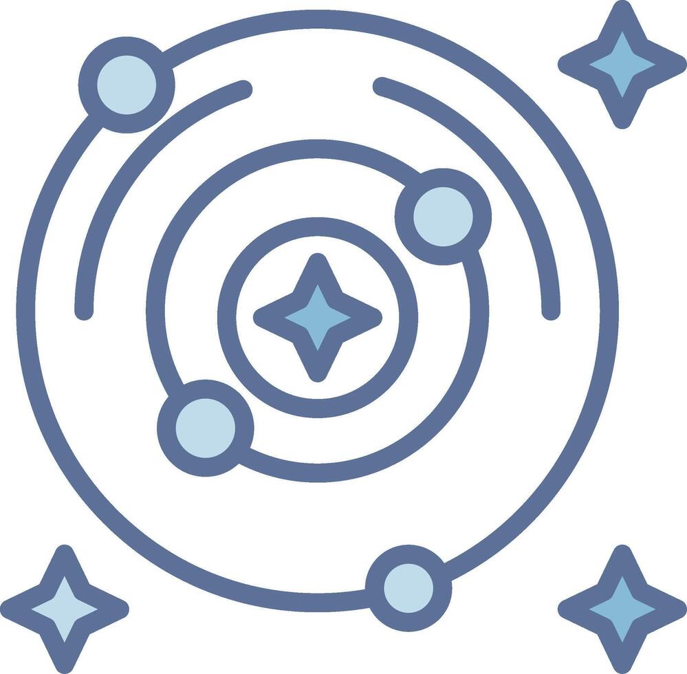 Milky Way Geometric Style Badge Design vector