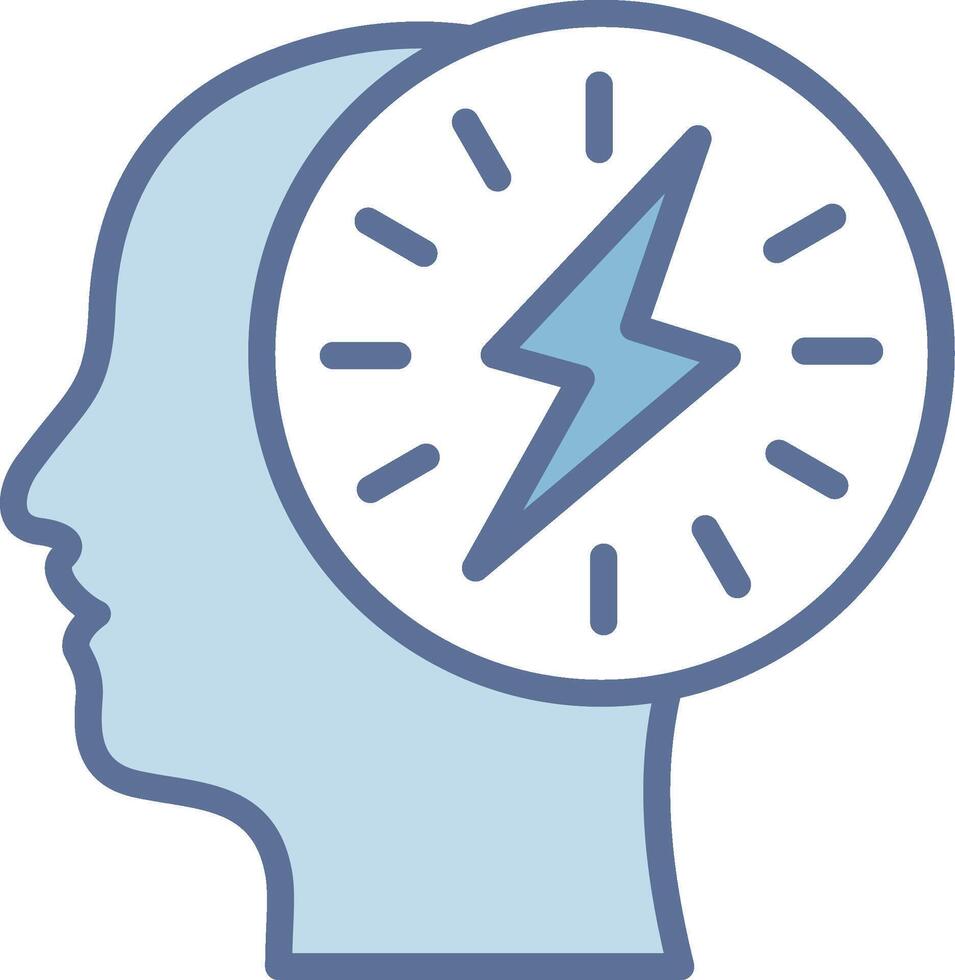 Brain circuit Clean UI Concept Sketch vector