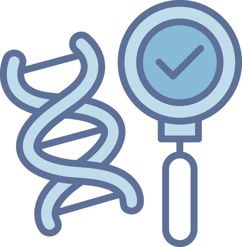 Dna Research Dark Mode Symbol Shape vector