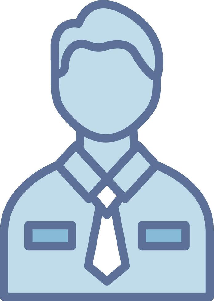 Male Employee Clean Sketch Form Layout vector