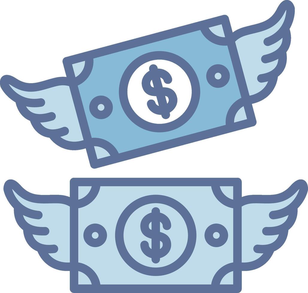 Flying Money User-Friendly Drawing Interface vector