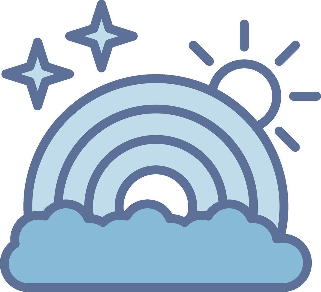 Rainbow User-Friendly Drawing Interface vector