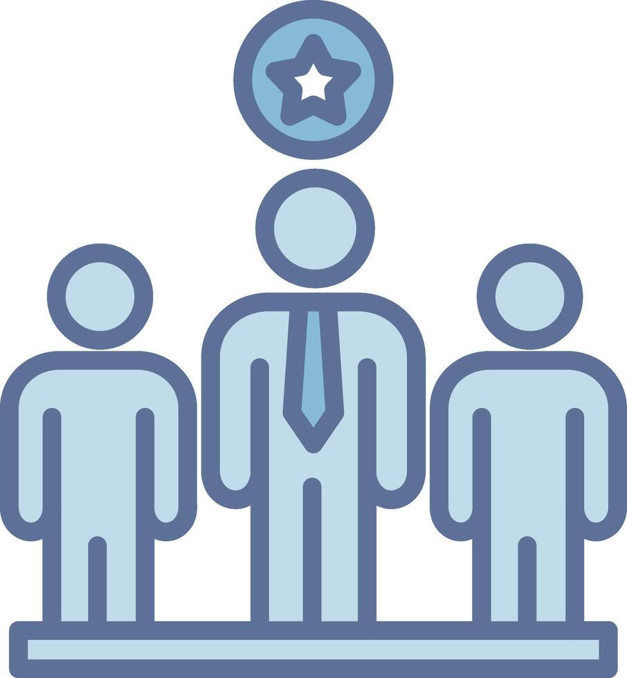Leader Pastel Tone Form Graphic vector