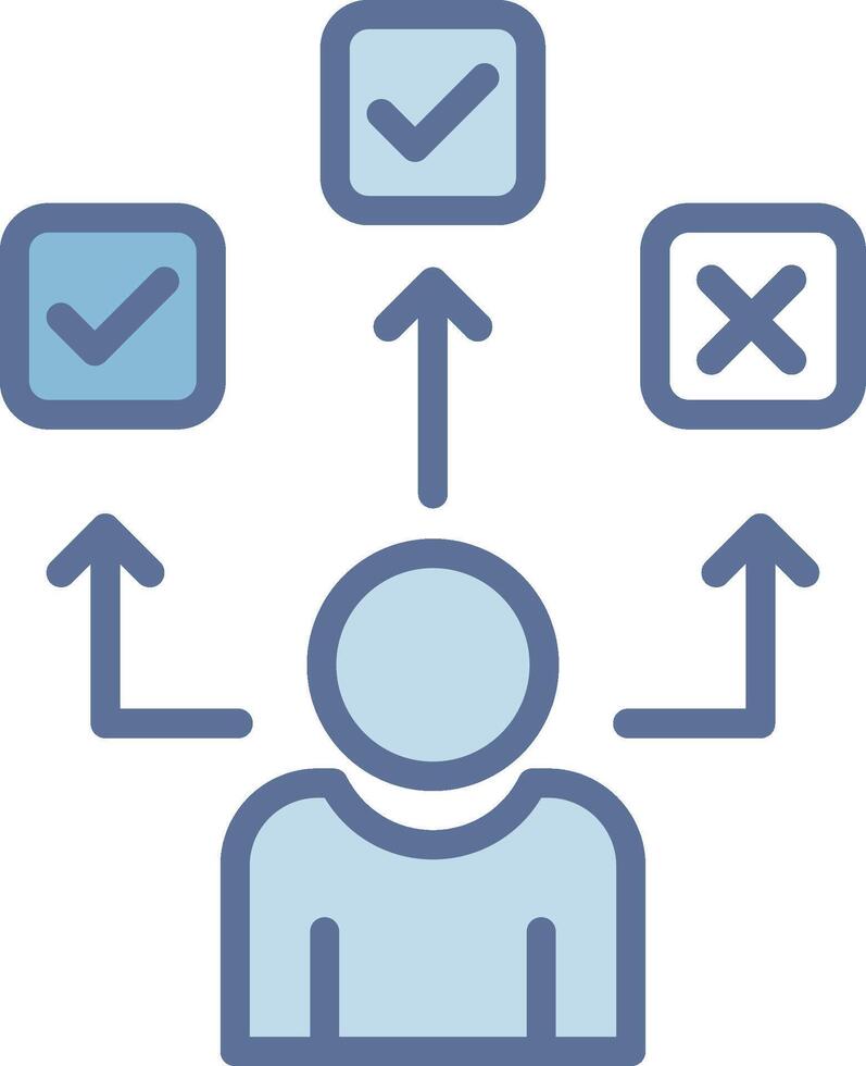 Decision choice Creative Grid Symbol Shape vector