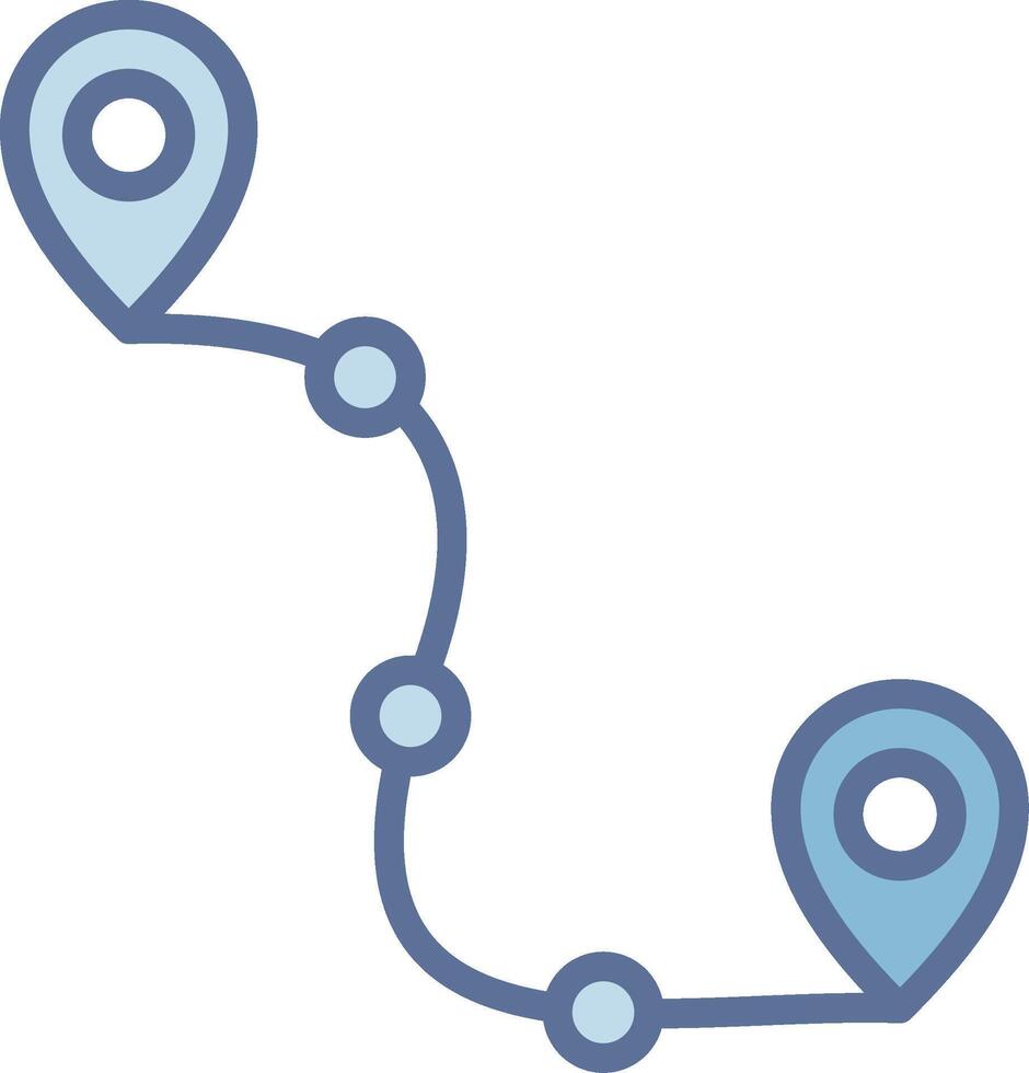 Route Creative Sketch Element Style vector