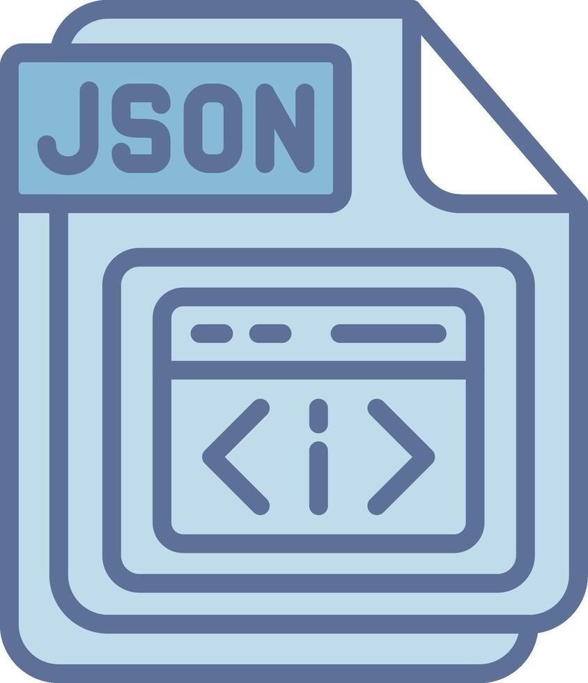 json suave aplicación visual estilo vector