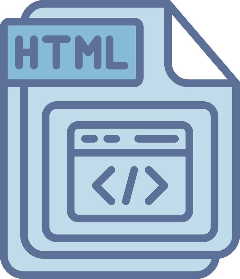 HTML Cool Tone Form Structure vector