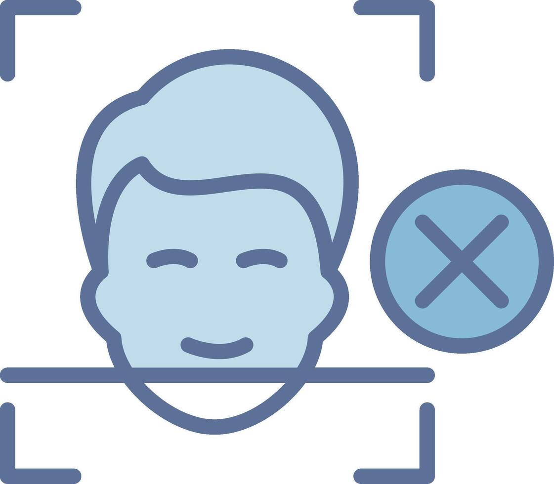 Face Detection Clean UI Concept Sketch vector