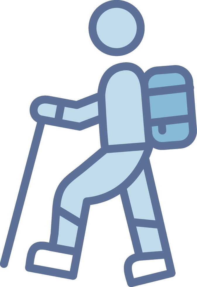 Trekker Modern Color Symbol Shape vector