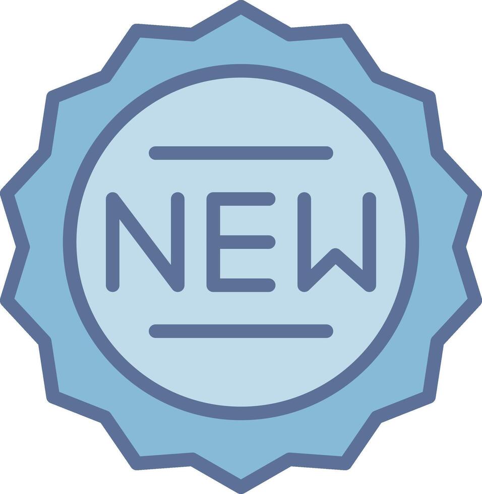 New Pixel Style Badge Layout vector