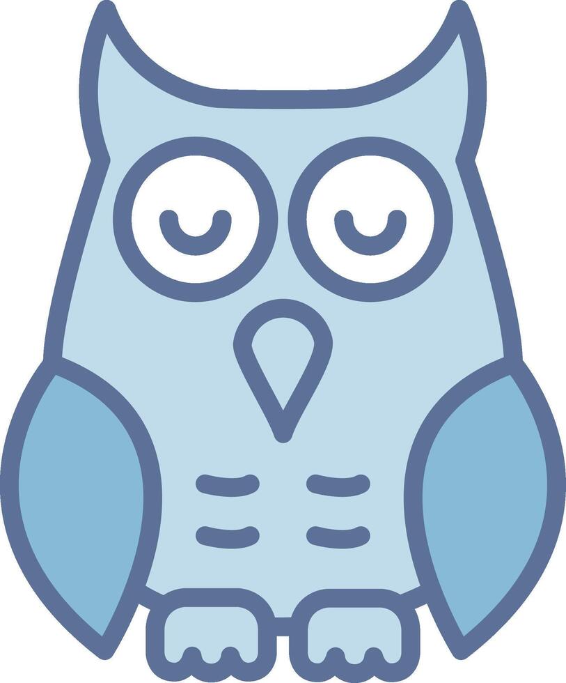 Owl Outlined Frame Object Design vector