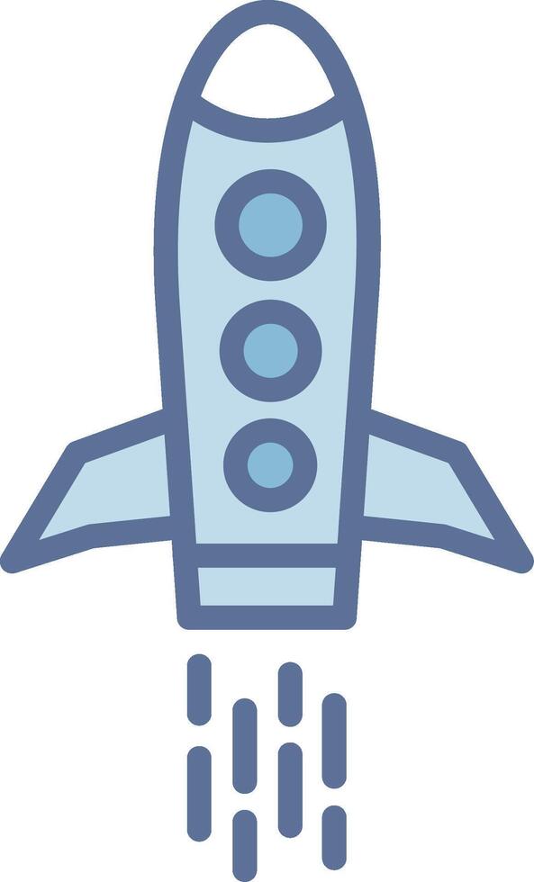Rocket Interface Line Graphic Element vector