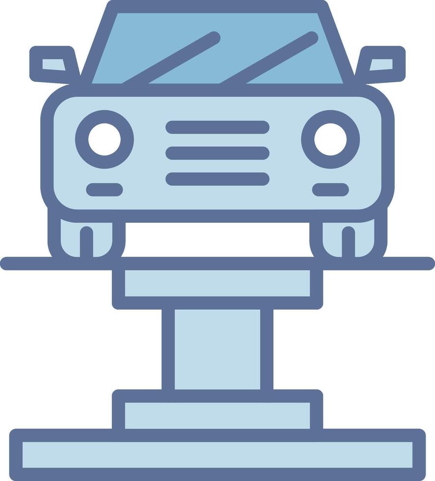 Car Lift Mobile App Illustration Drawing vector