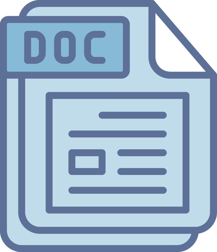 DOC Flat UI Form Design vector