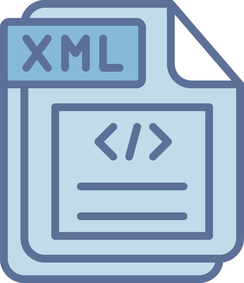 XML Gradient Style Element Layout vector