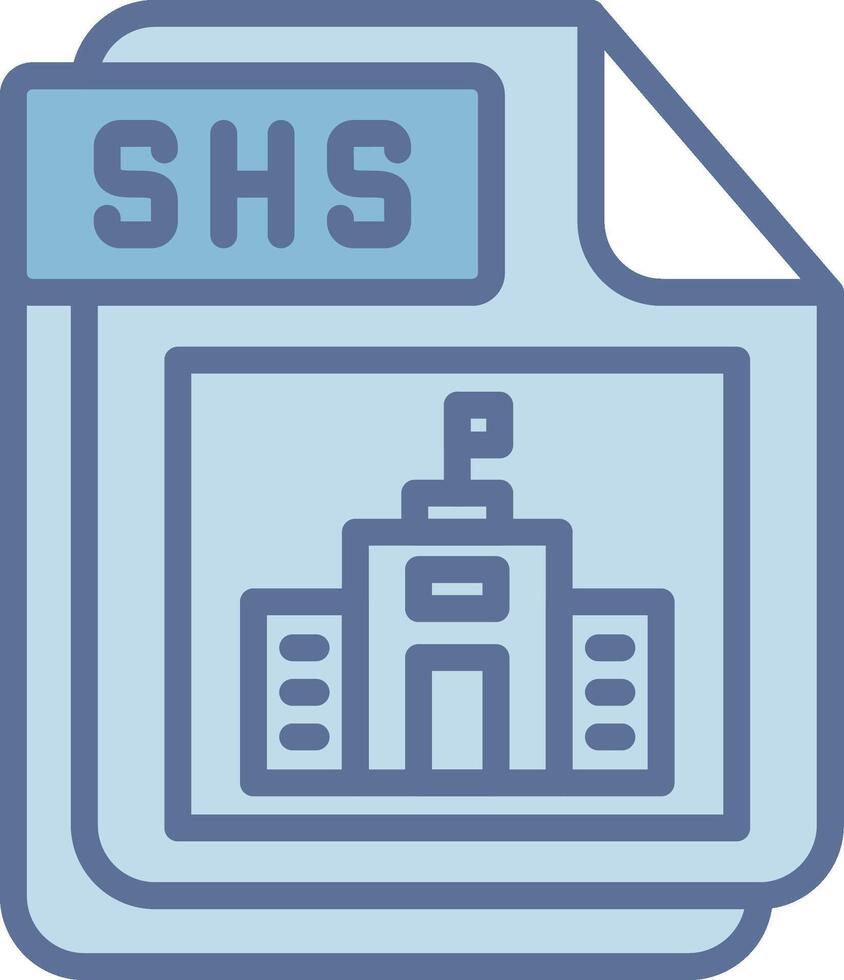 SHS Thin Line Element Structure vector