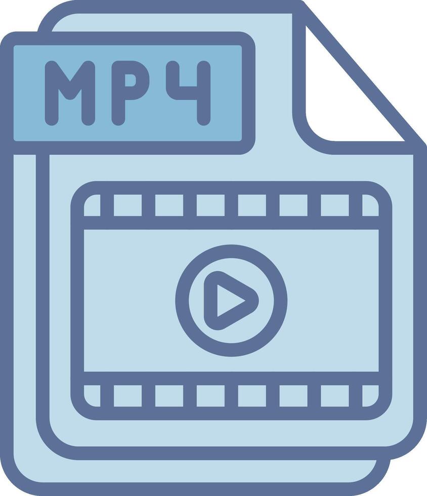 MP4 App-Based UI Graphic vector