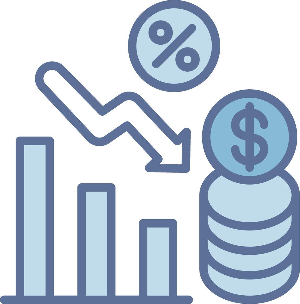 Interest Rate Smooth UI Symbol Structure vector