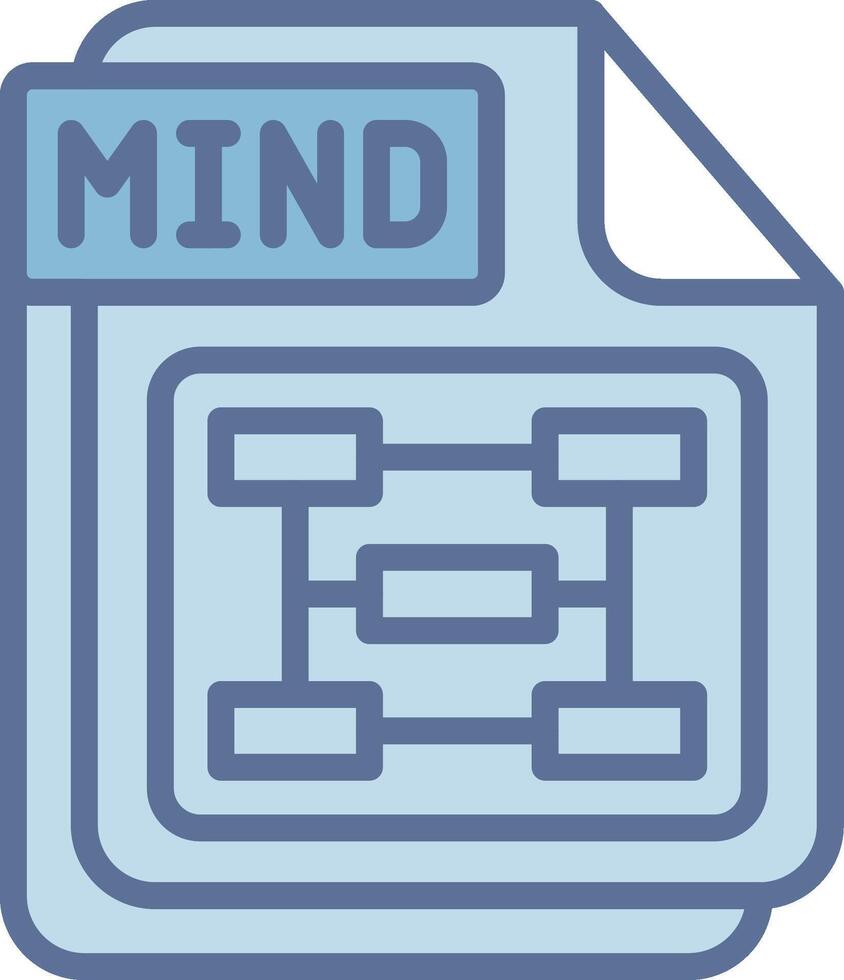 MIND Flat Symbol Design vector