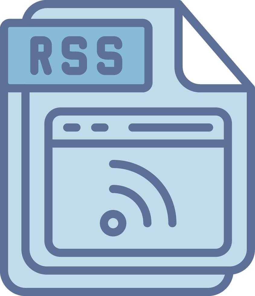 RSS Wireframe App Design Element vector