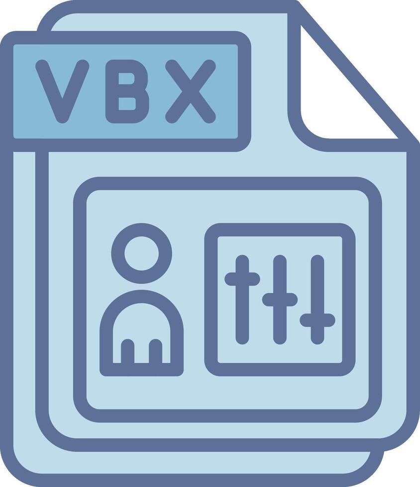 VBX Business App Graphic Icon vector
