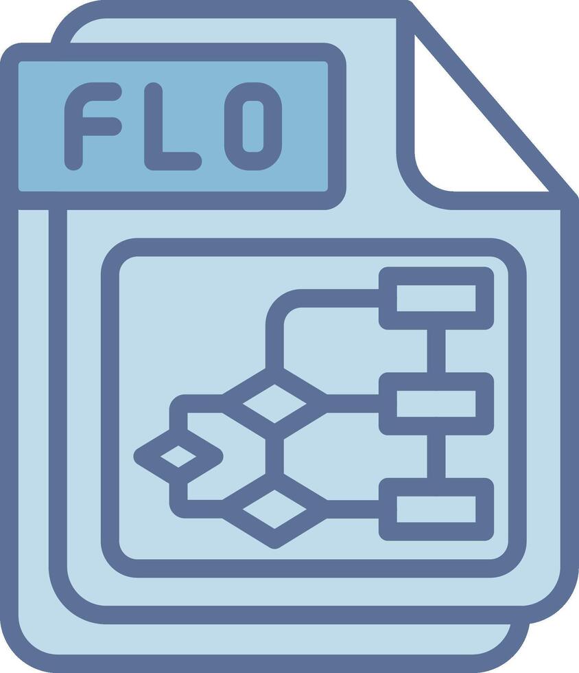 FLO Crisp Outline Artwork Layout vector