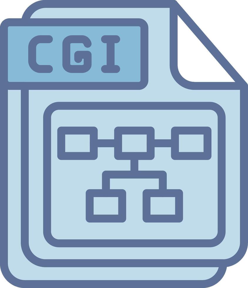 CGI Bold App Graphic Style vector
