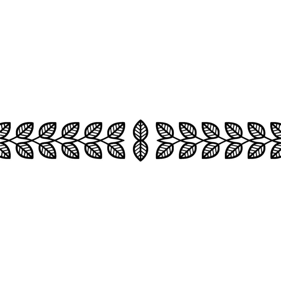 Minimalist Leaf Branch Border on Gradient Background vector