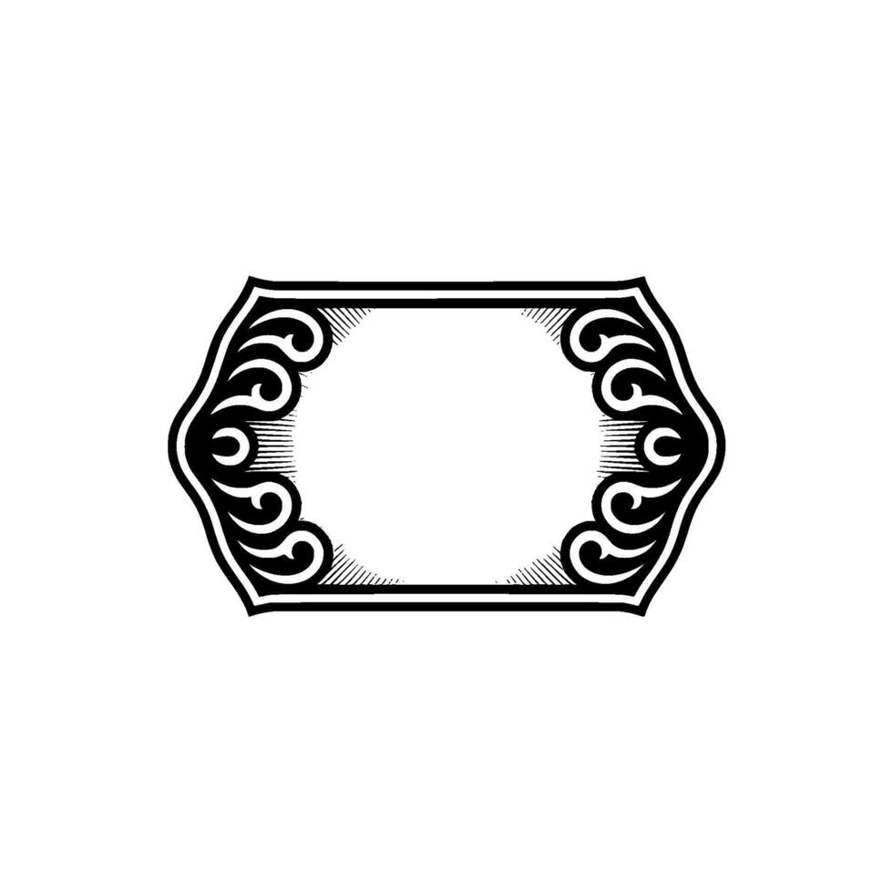 Vintage Engraved Frame , Classic Border vector