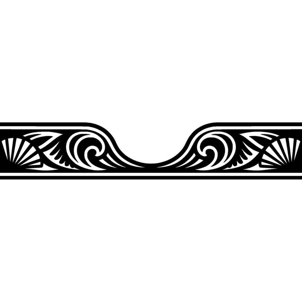 Elegant Art Deco Border Element, Illustration vector