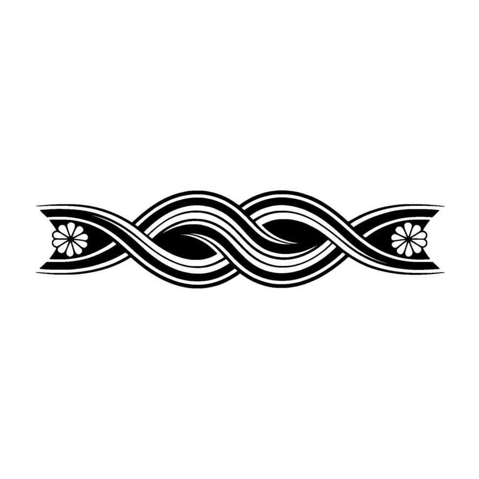 Elegant Black- White, Ornamental Border vector