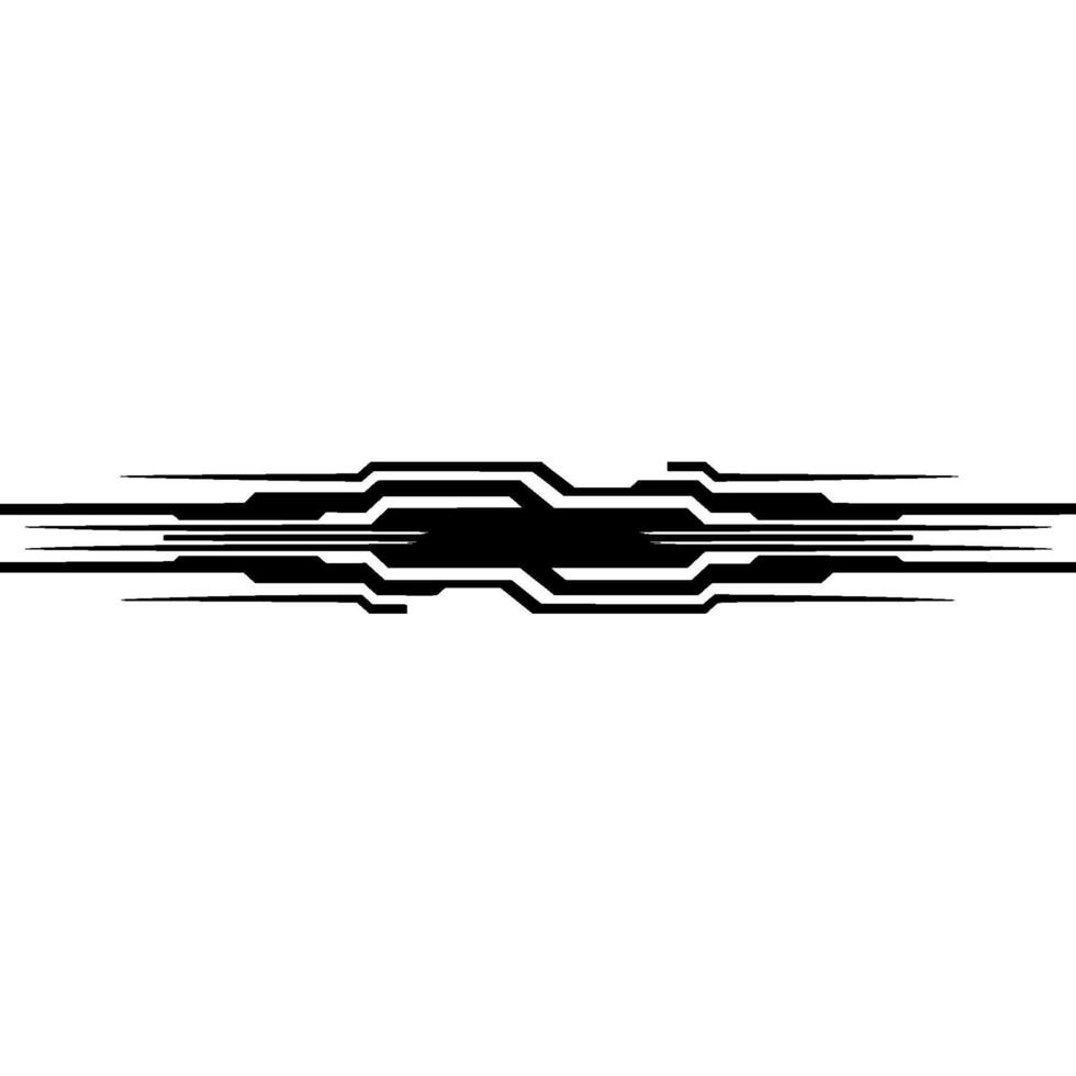 Abstract Black and White Tech Line on Light Gray Background vector