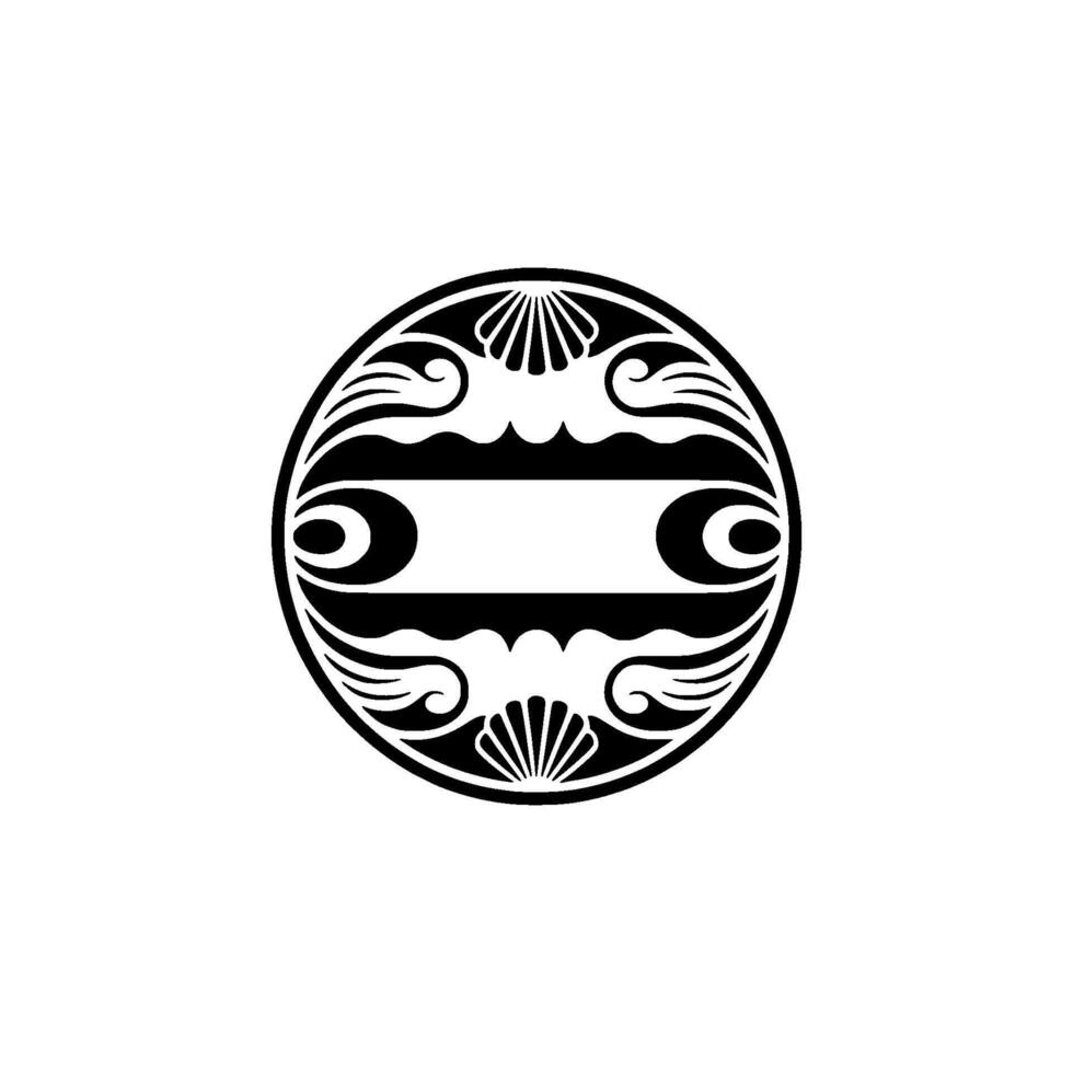 Ornate Art Deco Circular with Blank Space vector