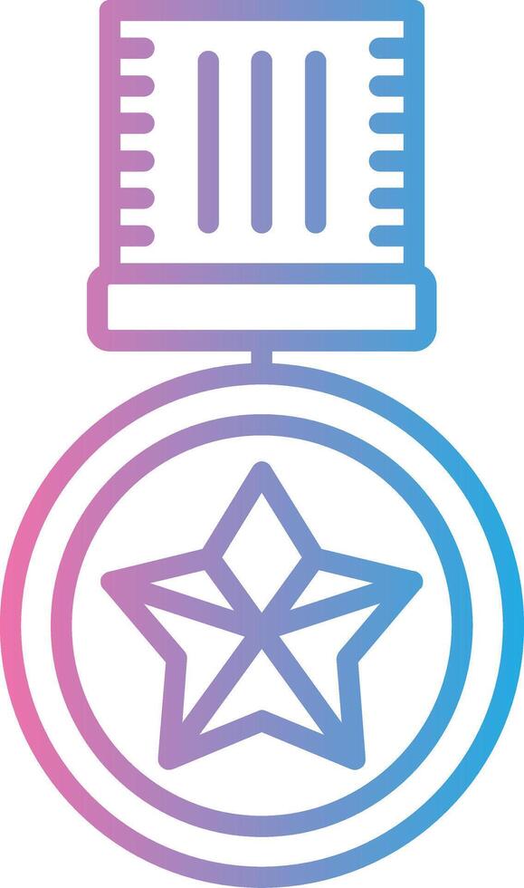 Medal Efficient Style Glyph vector