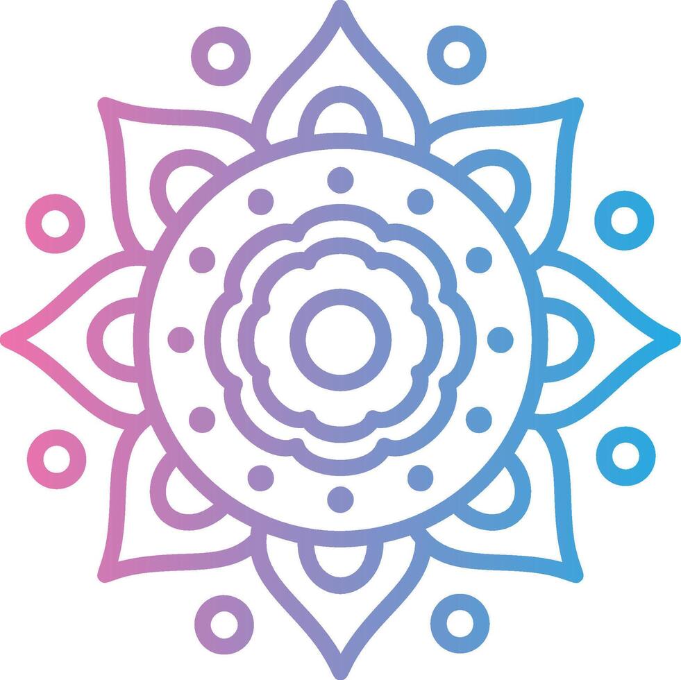 Mandala Futuristic UX Form vector