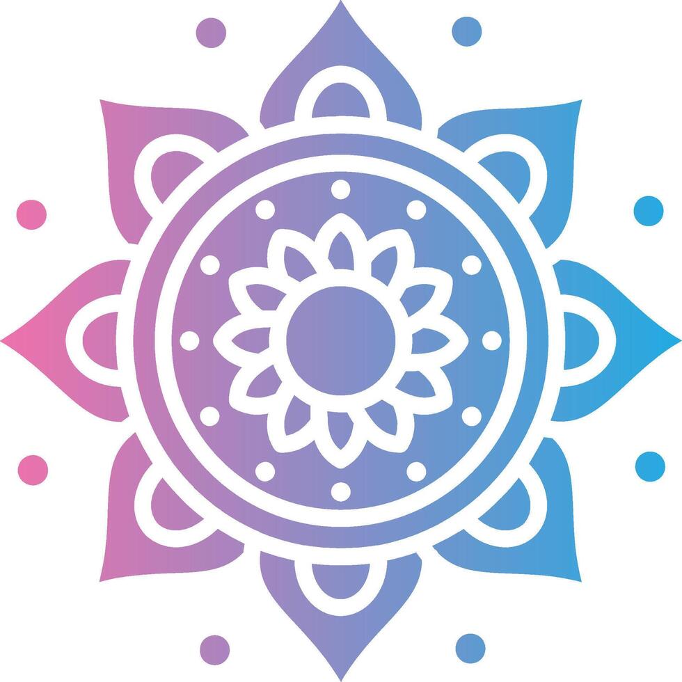 Mandala Crystal App Emblem vector