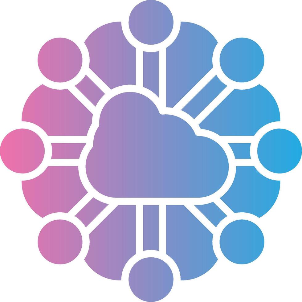 Cloud Computing Virtual Symbol Sketch vector