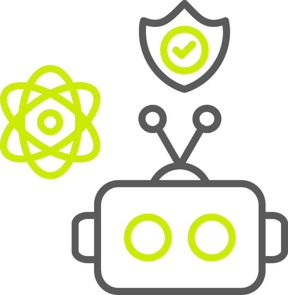 Robot Simplified Tech Element vector
