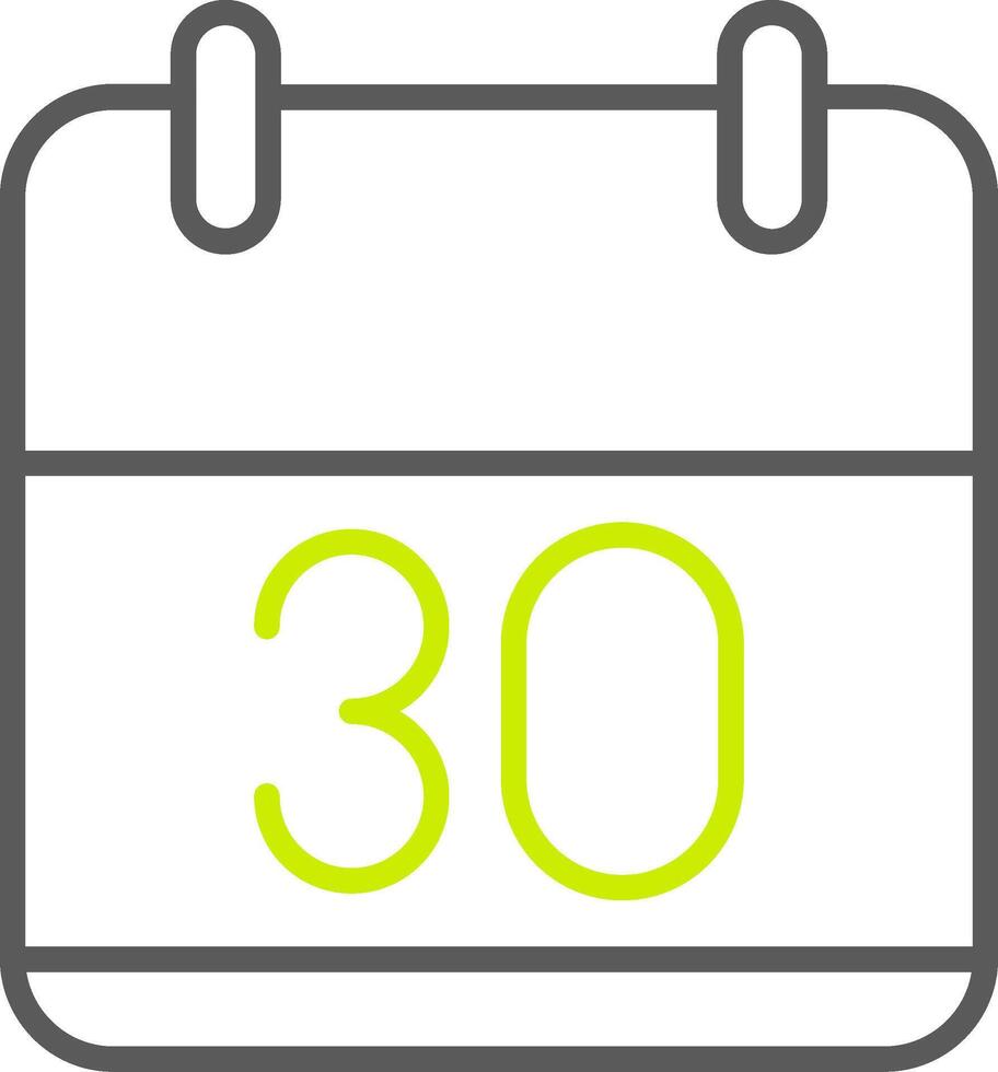 30 Days Tactile Flat Badge vector