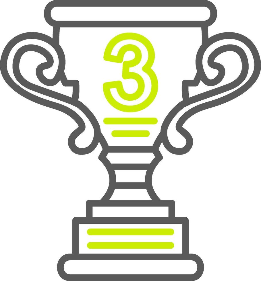 3rd Prize Seamless Line Art vector
