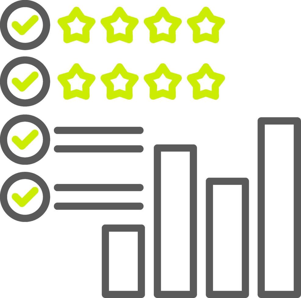 Review Interactive Line Art vector