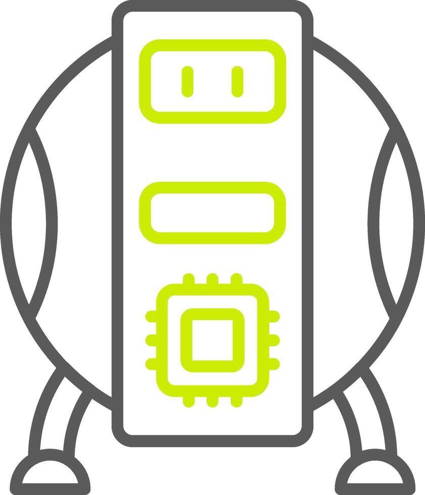 Robot Tactile Symbol Sketch vector